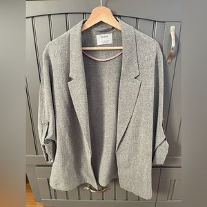 Bershka Heather Gray Blazer